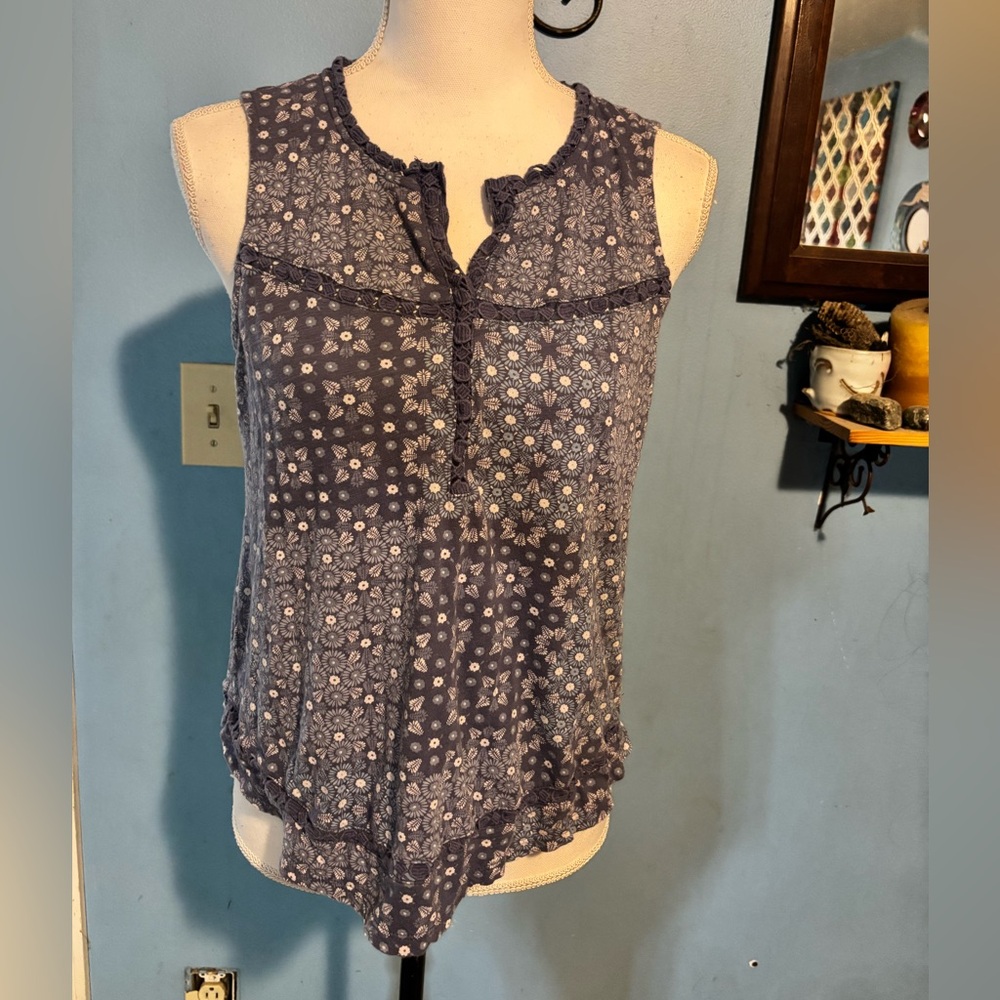 Lucky Brand, Floral, Sleeveless Top